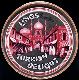 Orientalism: Box label, Lings Turkish Delight