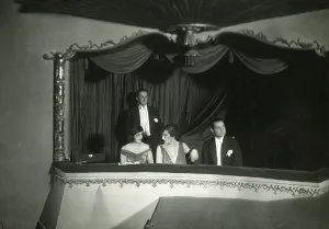 Immigration: Box at a premiere, 1920s