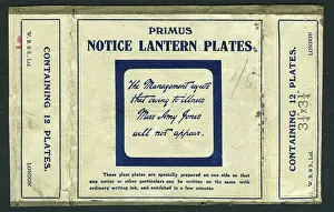 Primus: Box, Primus notice lantern plates