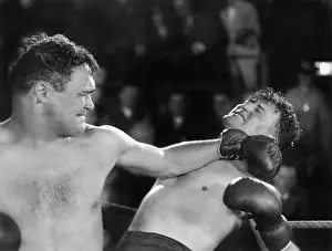 Macho: Boxer giving a punch