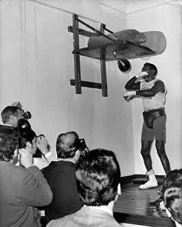Legra: Boxer Jose Legra at practice