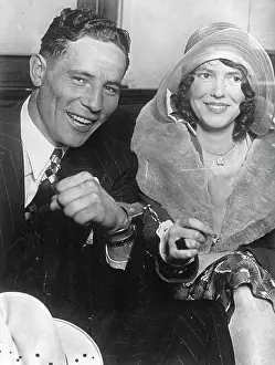 Fianc E: The boxer Max Baer with his former fiancee