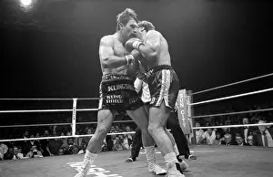 Rustenburg: Boxer, Pierre Fourie with his opponent in the boxing ring