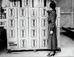 Pictogram: Boxes of Sake