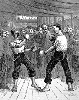 Postings: Boxing on board a Troopship, 1876