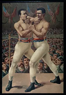 Jacksonville: Boxing match between Charles Mitchell and James Corbett