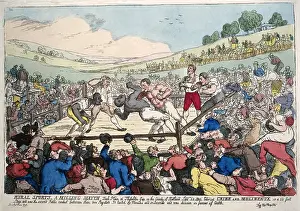 Pugilists: Boxing match between Cribb and Molineaux