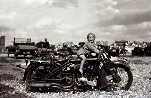 Michael Cole: Boy on a 1924 Coventry Eagle motorcycle