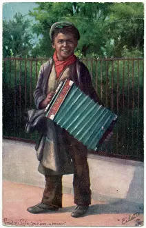 Accordeon: Boy Accordeon Play