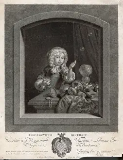 1766: BOY BLOWS BUBBLES