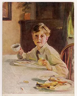Banana: BOY AT BREAKFAST 1932
