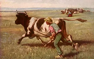 Dupre: Boy Chasing Cow