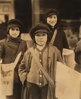 Newsboy: Boy - child labor - occupations