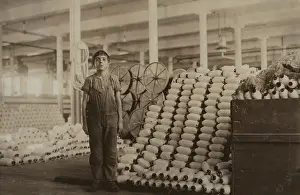 Hine: Boy - Child Labour - Mill - Occupations