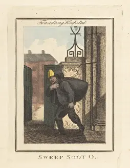 Manure: Boy chimney sweep selling soot at the Foundling