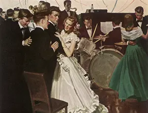 Gatherings: Boy dances with Girl while Others Wait their Turns