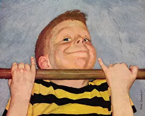 Proudly: Boy Does Chin-Up