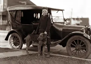 Airedale: A boy, his dog and a car