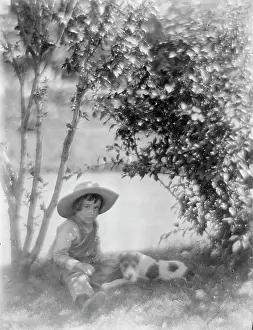 Oceanside: Boy with dog, a study made at Oceanside, L.I