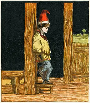 Dunce: BOY IN DUNCE'S HAT, 1867