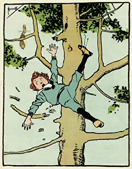 Snaps: BOY FALLS FROM A TREE
