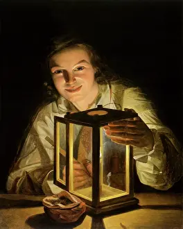 Waldmuller: The Boy Farmhand with a Lantern
