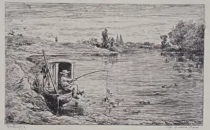 Angling: Boy fishing