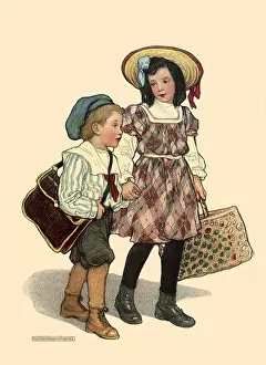 Boy and Girl Walking