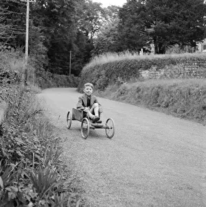 Bodmin: Boy on go-kart