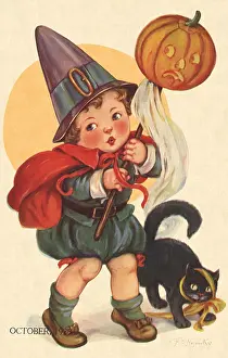Pumpkin: Boy as Halloween Witch