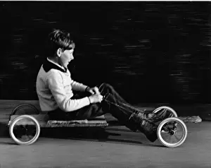 Horley: Boy on a home-made go-kart