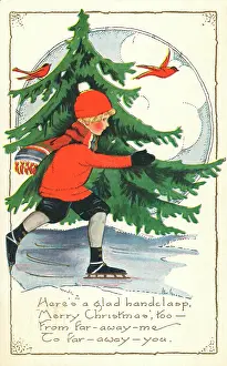 Skates: Boy ice-skating
