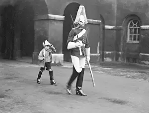 Imitating: Boy Imitating Guardsman