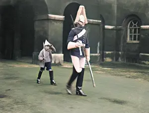 Imitating: Boy Imitating Guardsman