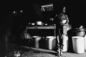 Venda: Boy in a kitchen in Venda
