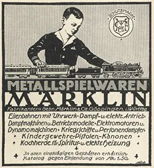 Marklin: Boy and Marklin Toy Train