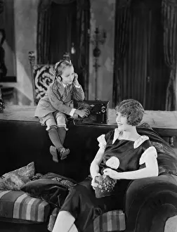 Audio: Boy and mother with radio