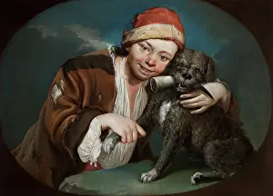Ragged: Boy with pet dog