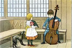 Cellos: BOY PLAYING CELLO 1880S
