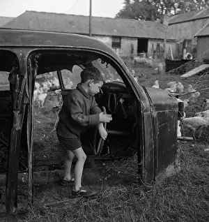 Rusting: Boy playing in truck