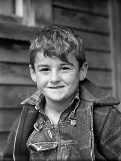 Freckles: boy - portrait - rural - lifestyles