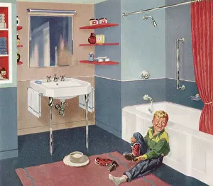Leans: Boy Preparing to Bathe