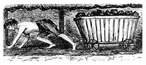 Matthias: Boy putter drawing a carriage containing 2 1/4
