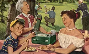 Gregg: Boy with Radio in Park