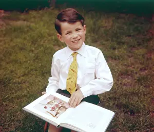 Gerald Wilson Collection: BOY READING BOOK