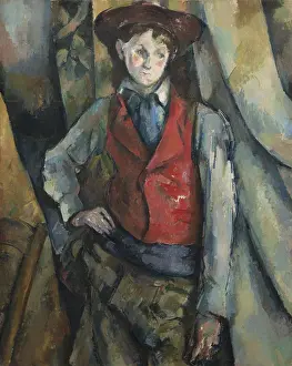 14 18: Boy in a Red Waistcoat, by Paul Cezanne