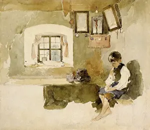 Freidrich: Boy in a Room in the Farmhouse