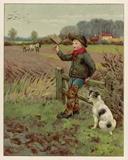 Scare: BOY SCARING CROWS