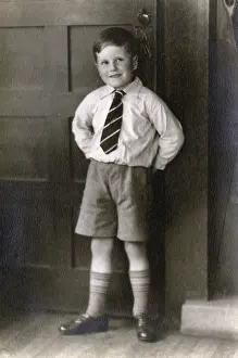 Lucinda Moore: Boy in school uniform, circa 1920s