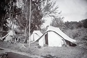 Mauritius: Boy scouts at camp, breakfast time, Mauritius